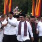 Bupati Tanah Datar Eka Putra saat menghadiri Festival Tabek Ganggam 2023, Sabtu (12/8/2023). (Prokopim) 