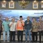Pelepasan empat pejabat Pemprov Sumbar yang memasuki purna tugas. (adpsb)