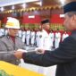 Acara pengukuhan Paskibra Kota Pariaman, Selasa (15/8/2023). (Diskominfo Pariaman)
