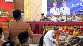 Pertemuan silaturahmi Pemko Pariaman dengan para veteran, Kamis (17/8/2023). (Diskominfo Pariaman)