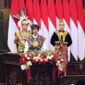 Presiden Jokowi menyampaikan pidato saat Sidang Tahunan MPR RI, DPR, DPD Dalam Rangka HUT RI ke-78 di Gedung DPR RI, Rabu (16/8/2023). (IG Jokowi)