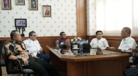 Audiensi Ketua APTISI Wilayah X-A Sumbar, Dr. Hendri Nofrianto bersama pengurus APTISI Wilayah X-A Sumbar. (Humas ITP/Umar Hanafi Khalid)
