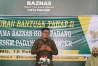 Kepala Pelaksana Baznas Kota Padang, Sintaro Abe. (Dok Baznas Padang)