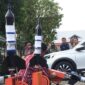 Lomba Roket Air di Asrama Haji Embarkasi Padang, Sabtu (9/9/2023). (Diskominfo Padang)