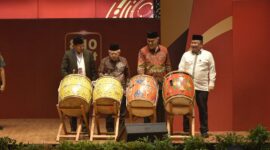 Wapres Ma’ruf Amin membuka iven Minangkabau Halal Festival 2023 di Universitas Negeri Padang (UNP), Jumat (8/9/2023). (adpsb)