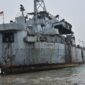 KRI Teluk Bone tiba di perairan Pariaman, Kamis (28/9/2023). (Diskominfo Pariaman)