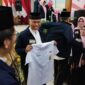 Gubernur Mahyeldi menghadiri pelantikan IKA SMP 1 Dumai Masa Bakti 2023—2028 di Pendopo Sri Bunga Tanjung, Kota Dumai, Provinsi Riau, Sabtu (23/9/2023). (adpsb)