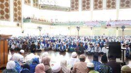Anggota BMKT se-Sumbar memadati Agung Al Muhsinin Kota Solok. (Prokopim Kota Solok)