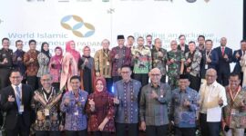 Gubernur Sumbar Mahyeldi membuka World Islamic Entrepreneurs Summit (WIES) di Pangeran Beach Hotel, Kamis (7/9/2023). (adpsb)