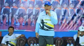 Bupati Pasaman Barat Hamsuardi membuka Turnamen Bulutangkis Maharani Cup II tahun 2023 di Hall Maharani, Kecamatan Pasaman, Sabtu (16/9/2023). (Diskominfo Pasbar)