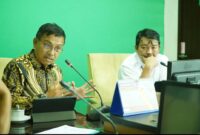 Bupati Solsel Khairunas saat audiensi dengan BWS Sumatera V, Senin (18/9/2023). (Humas Solsel)