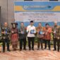 Gubernur Mahyeldi dalam acara ICCESI 2023 Konferensi Internasional ke-2 dan Kongres Masyarakat Entomologi Indonesia ke-11 Tahun 2023 di Hotel Santika, Padang, Jumat (29/9/2023). (adpsb)