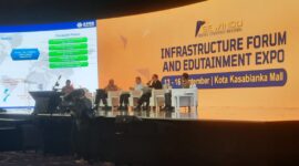 Business Forum Talkshow dalam rangkaian acara Sewindu Proyek Strategis Nasional di Jakarta, Rabu (13/9/2023). (InfoPublik)