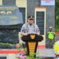 Sekda Kota Padang sekaligus Plt Kepala BPBD Padang, Andree Algamar menyampaikan laporan saat peringatan 14 tahun gempa 30 September 2009 di Monumen Gempa, Sabtu (30/9/2023). (Prokopim Padang)