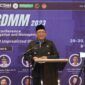 Wali Kota Padang Hendri Septa saat konferensi internasional bertajuk 'Predicted and Unpredicted Disaster', Jumat (29/9/2023). (Diskominfo Padang) 