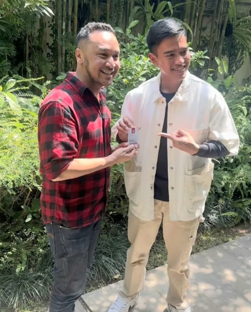 Kaesang Pangerap resmi bergabung dengan Partai Solidaritas Indonesia (PSI). (IG Cynthia Ganesha)