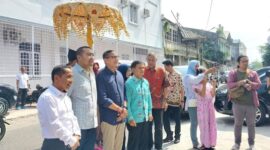 Menparekraf Sandiaga Uno menghadiri kegiatan Kelana Nusantara di Gedung Padangschee Spaarbank, Batang Arau, Sabtu (9/9/2023). (Diskominfo Padang)