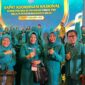 Ketua TP PKK Kabupaten Pasbar, Titi Hamsuardi saat menghadiri Rakornas TP PKK 2023 di Hotel Bidakara, Jakarta Selatan, Senin (11/9/2023). (Diskominfo Pasbar)