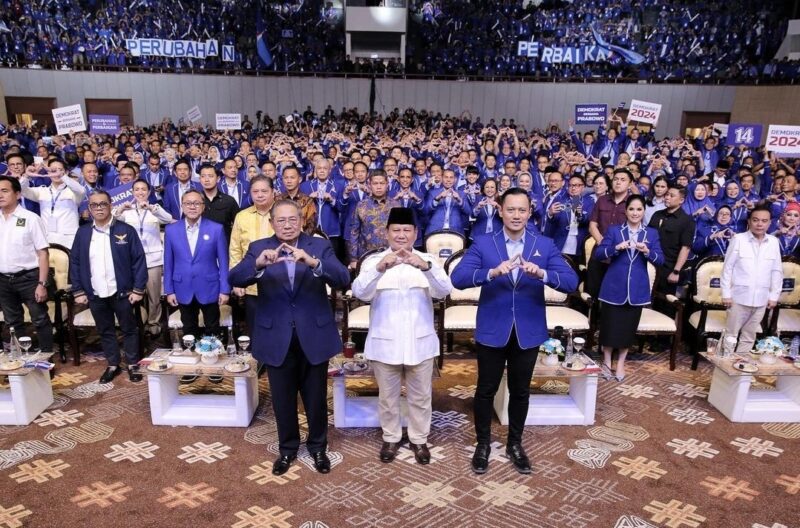 Partai Demokrat resmi dukung Prabowo Capres 2024. (IG Partai Demokrat)