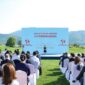 Penyerahan penghargaan World Leisure Award (WLA) 2023 di Bibo Island, Jinhai Lake, Pinggu, Beijing. (KBRI Beijing)
