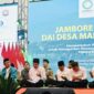 Presiden Jokowi pada Pembukaan Jambore Nasional Dai Desa Madani Parmusi, Selasa (26/9/2023) di TNGGP, Jabar. (BPMI Setpres)