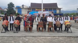 Wali Kota Padang Hendri Septa mencanangkan mata pelajaran muatan lokal Keminangkabauan, Selasa (19/9/2023). 