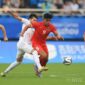 Aksi Ramadhan Sananta pada laga Timnas Indonesia U-24 vs Uzbekistan, Kamis (28/9/2023). (c) NOC Indonesia/Naif Al'as