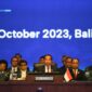 Presiden Joko Widodo membuka Konferensi Tingkat Tinggi AIS Forum 2023 di BNDCC, Nusa Dua, Kabupaten Badung, Bali, Rabu (11/10/2023). (Foto: Media Center KTT AIS 2023/M Agung Rajasa/rwa)