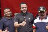Wali Kota Padang Panjang Fadly Amran saat peluncuran Super App, Minggu (8/10/2023). (Kominfo Padang Panjang)