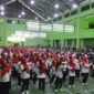 Dinsos PPKBPPPA Kota Padang Panjang menggelar Gebyar PKH di Hall Indoor GOR Bancalaweh, Rabu (11/10/2023). (Kominfo Padang Panjang)