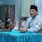 Pj Wali Kota Padang Panjang Sonny Budaya Putra menghadiri Subuh Mubarakah di Masjid Nurul Amri di Kelurahan Balai-Balai, Kecamatan Padang Panjang Barat, Minggu (15/10/2023). (Kominfo Padang Panjang)