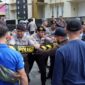 Polres Padang Panjang menggelar simulasi Sispamkota, Jumat (20/10/2023). (Kominfo Padang Panjang)