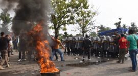 Polres Pariaman menggelar simulasi Sispamkota di kawasan Youth Center Pariaman, Jumat (13/10/2023). (Diskominfo Pariaman)