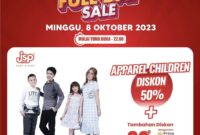 Transmart Full Day Sale kembali hadir menawarkan diskon 50% + 20%. (Transmart Padang)