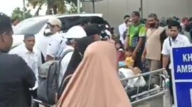 Kondisi di luar gedung Rumah Sakit Semen Padang Hospital. (WAG)