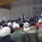 Bawaslu Tanah Datar menggelar apel patroli pengawasan masa tenang menjelang Pemilu 2024 di Lapangan Cindua Mato Batusangkar, Minggu (11/2/2024). (Diskominfo Tanah Datar)
