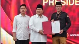 Penetapan Prabowo Subianto-Gibran Rakabuming Raka sebagai presiden dan wakil presiden terpilih lewat Pilpres 2024. (Foto: IG sufmi_dasco)