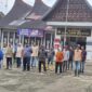 Bupati Tanah Datar Eka Putra memimpin apel kesiapsiagaan bencana bersama Satgas PB Nagari dan relawan se-Kecamatan Lintau Buo Utara. (Foto: Prokopim Tanah Datar)