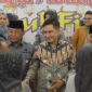 Wakil Wali Kota Padang Ekos Albar saat menghadiri Halalbihalal Bapenda Padang, Kamis (18/4/2024). (Foto: Prokopim Padang)