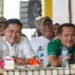 Wakil Wali Kota Padang Ekos Albar menghadiri Halalbihalal SMP 14 Padang, Minggu (28/4/2024).