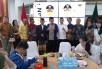 Wali Kota Padang Hendri Septa menggelar open house di rumah dinasnya, Rabu (10/4/2024).