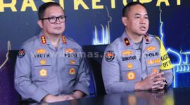 Juru Bicara Polri Brigjen Pol Trunoyudo Wisnu Andiko saat konferensi pers di Gedung Divisi Humas Polri, Minggu (7/4/2024). (Foto: Humas Polri)
