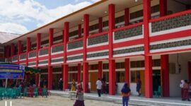 Gedung baru SDN 10 Lubuk Begalung di Jalan Kampung Tanjung, Kelurahan Lubuk Begalung Nan XX, Kecamatan Lubuk Begalung.