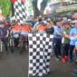 Wali Kota Padang Hendri Septa melepas peserta Internasional Gowes Siti Nurbaya Adventure VIII sukses digelar, Minggu (5/5/2024). (Foto: Prokopim Padang)