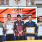 Penandatanganan Naskah Perjanjian Hibah Daerah (NPHD) untuk pengamanan Pilkada serentak Tahun 2024. (Foto: Prokopim Padang)