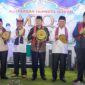 Sekda Padang Andree Algamar membuka MTQ ke-41 Tingkat Kecamatan Kuranji di Masjid Al Jihad, Kelurahan Korong Gadang, Jumat malam (10/5/2024). (Foto: Prokopim Padang)