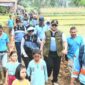 Pj Wako Padang Andree Algamar memonitoring pelaksanaan Manunggal BBGRM, Minggu (26/5/2024) pagi. (Foto: Prokopim Padang)