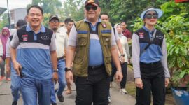 Pj Wako Andree Algamar meninjau kegiatan Padang Bagoro, Minggu (26/5/2024). (Foto: Prokopim Padang)