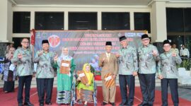 Pj Wako Padang Andree Algamar saat peringatan HLUN ke-28 Tahun 2024 Tingkat Sumbar di Gedung Bagindo Aziz Chan Youth Center Padang, Kamis (30/5/2024). (Foto: Prokopim Padang)