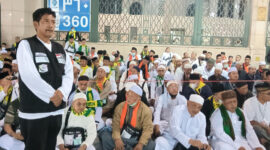 Suasana jemaah haji di Masjid Nabawi (Foto: Kemenag/Risna Yanti)